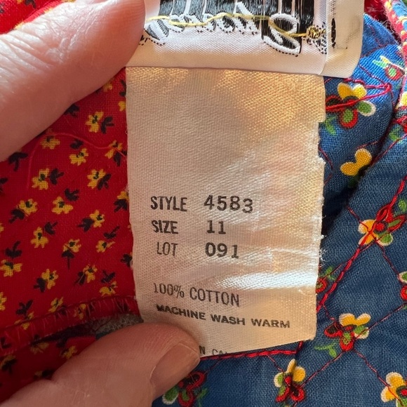 Nancy B vintage quilt dress. Size 11. Multicolored. Great condition. - Picture 8 of 9